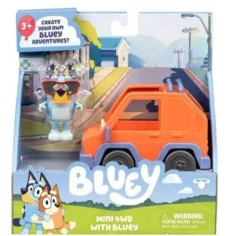 Bluey igračka set - Bluey i njegov 4x4 auto