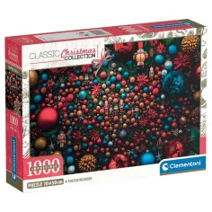 Božićna atmosfera 1000-dijelni nemogući puzzle s posterom - Clementoni