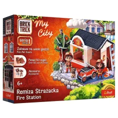 Brick Trick gradimo od cigli: Moj Grad Vatrogasna Postaja 50 dijelova građevinske igre - Trefl