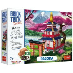 Brick Trick gradimo od cigli: Pagoda 160 dijelova građevinske igre - Trefl