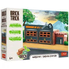 Brick Trick gradimo od cigli: Servisna stanica 150 dijelova građevinske igre - Trefl