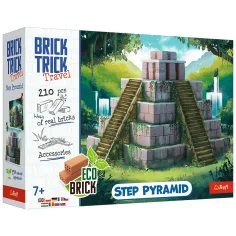 Brick Trick gradimo od opeka: Stepenasta piramida 210 dijelova građevinske igre - Trefl