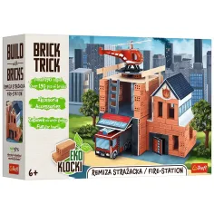 Brick Trick gradimo od opeke: Vatrogasna postaja 190 dijelova građevinske igre - Trefl