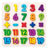 Brojevi drvene puzzle 25kom - Woodyland