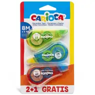Carioca: Korektor za ispravljanje pogrešaka set 2 + 1 poklon 8mx5mm