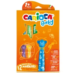 Carioca: Set od 12 obojenih beba filc olovaka koji se mogu prati