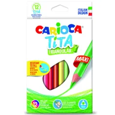 Carioca: Tita maxi trokutasti šareni olovka 12kom