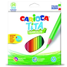 Carioca: Tita trokutasta šarena olovka 24kom