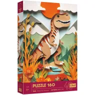Carstvo dinosaura: T-Rexove avanture, puzzle od 160 dijelova - Trefl