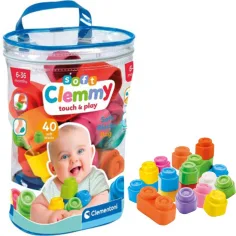 Clemmy: Mekane šarene kocke za bebe 40 kom - Clementoni