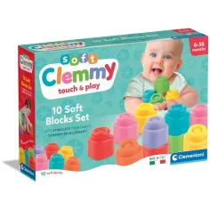 Clemmy set od 10 mekane kocke za gradnju - Clementoni