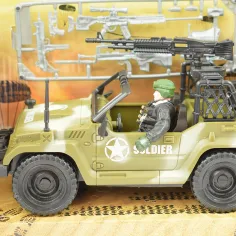 Combat Force 9: Vojno terensko vozilo sa vojnikom i oružjem 22cm slika 3