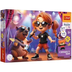 Connect Sue 70-dijelni puzzle s figuricom i 6 građevnim kockama - Trefl