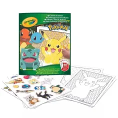 Crayola: Boja & Naljepnica - Pokémon radna knjiga