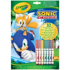 Crayola: Sonic, bojanka i radna bilježnica s ježom