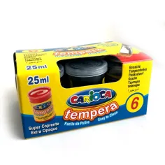 Crna tempera u posudi 6x35 g - Carioca slika 2