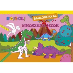 Crtaj s šablonima - Dinosaure bojanka