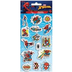 Čudesni Spider-Man 3D pufasti set naljepnica 10x22cm na listu slika 1