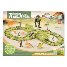 Dino park igračka set s malim autom, s dinosaurima 140 kom.