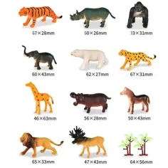 Dino World:  Set figura divljih životinja slika 2