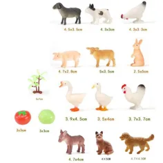 Dino World: Set figurica životinja sa farme slika 2