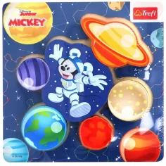 Disney Mickey miš u svemiru drvena slagalica s oblikom - Trefl