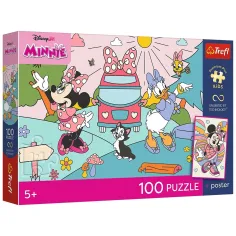 Disney Minnie miš Ružičasta avantura 100kom UFT puzzle s posterom - Trefl