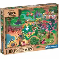 Disney: Puzzle sa kartama Alisa u zemlji čudesa 1000kom - Clementoni
