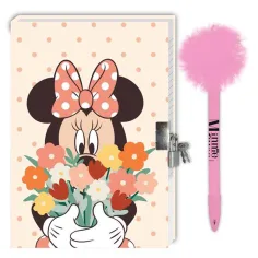 Disney: Minnie Miš tajni dnevnik s bravicom i pom-pom olovkom 12x18cm 60 listova slika 2