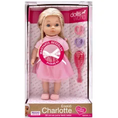 Dolls World: Hrvatski govoreća Charlotte lutka, u ružičastoj haljini