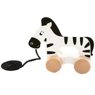 Drvena igračka na kotačima u obliku zebre - Trefl