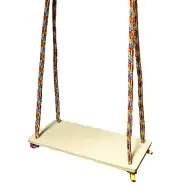 Drvena ljuljačka sa užetom