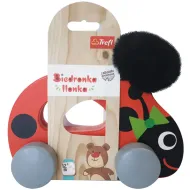 Drvena vučna igračka bubamara na kotačićima – Trefl