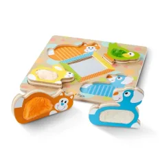 Drvena puzzle igračka s ručkom - Melissa & Doug slika 2