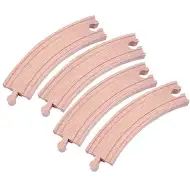 Drveni dugi lučni željeznički element 4 kom