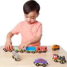 Drveni vlakovi set od 8kom - Melissa & Doug slika 2