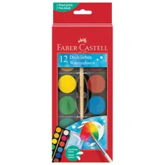 Faber-Castell: Vodene boje set od 12 komada s kolutovima promjera 30mm