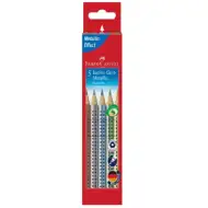 Faber-Castell: GRIP Jumbo metalne drvene bojice - 5kom