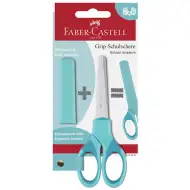 Faber-Castell: Grip školske škare tirkizne boje sa štitnikom za oštricu