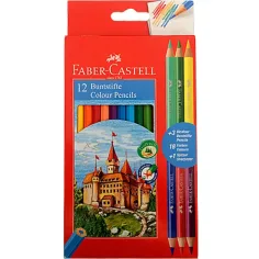 Faber-Castell: Šarene olovke 12kom + 3kom Bicolor