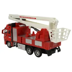 Fire Truck: Vatrogasno vozilo s kranom na zamašnjaku sa svjetlom i zvukom 20 cm slika 3