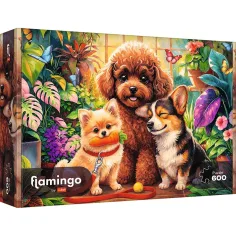 Flamingo by puzzle Psi u stakleniku 600-dijelni puzzle - Trefl