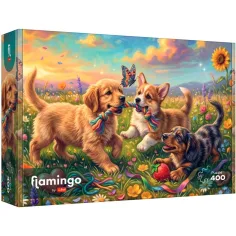 Flamingo od puzzle Igračke psići 400-dijelni puzzle - Trefl