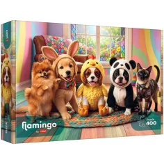 Flamingo po puzzleu Odjeveni kućni ljubimci 400-dijelni puzzle - Trefl