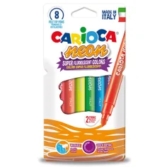 Fluorescentni neon boje flomaster set od 8 kom - Carioca