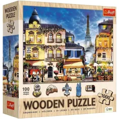 Francuska ulica - 1000 dijelova drveni puzzle - Trefl