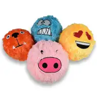 Fuzzy duhovita krznena plišana lopta u nekoliko verzija 23 cm