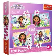 Gabina kuća lutaka 4 u 1 puzzle - Trefl