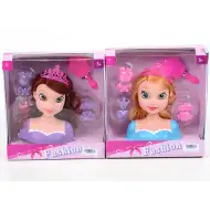 Glava od princeze za friziranje sa dodacima 30cm - dvije vrste