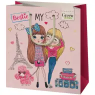 Green Grass Bestie torba za poklon za djevojčice srednje veličine 20x9x23 cm